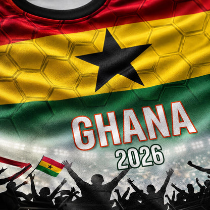 Custom Ghana Soccer Jersey 2026 World Cup, Personalized Name Number Shirt, Unisex Fan Apparel Gift | QF31