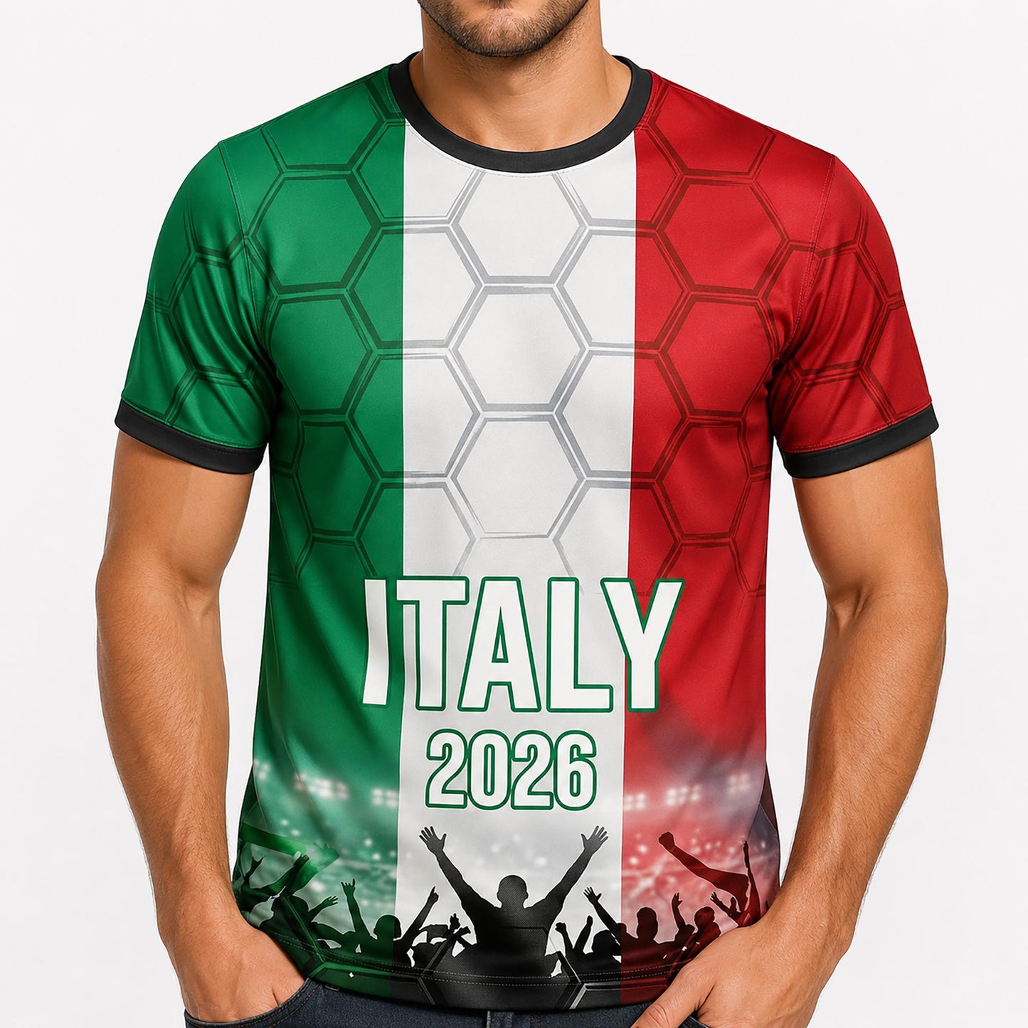 Custom Italy Soccer Jersey 2026 World Cup, Personalized Name Number Shirt, Unisex Fan Apparel Gift | HM97