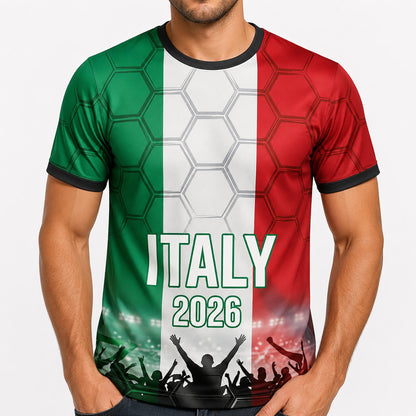 Custom Italy Soccer Jersey 2026 World Cup, Personalized Name Number Shirt, Unisex Fan Apparel Gift | HM97