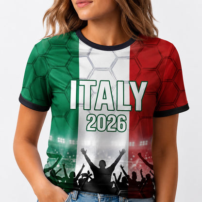 Custom Italy Soccer Jersey 2026 World Cup, Personalized Name Number Shirt, Unisex Fan Apparel Gift | HM97