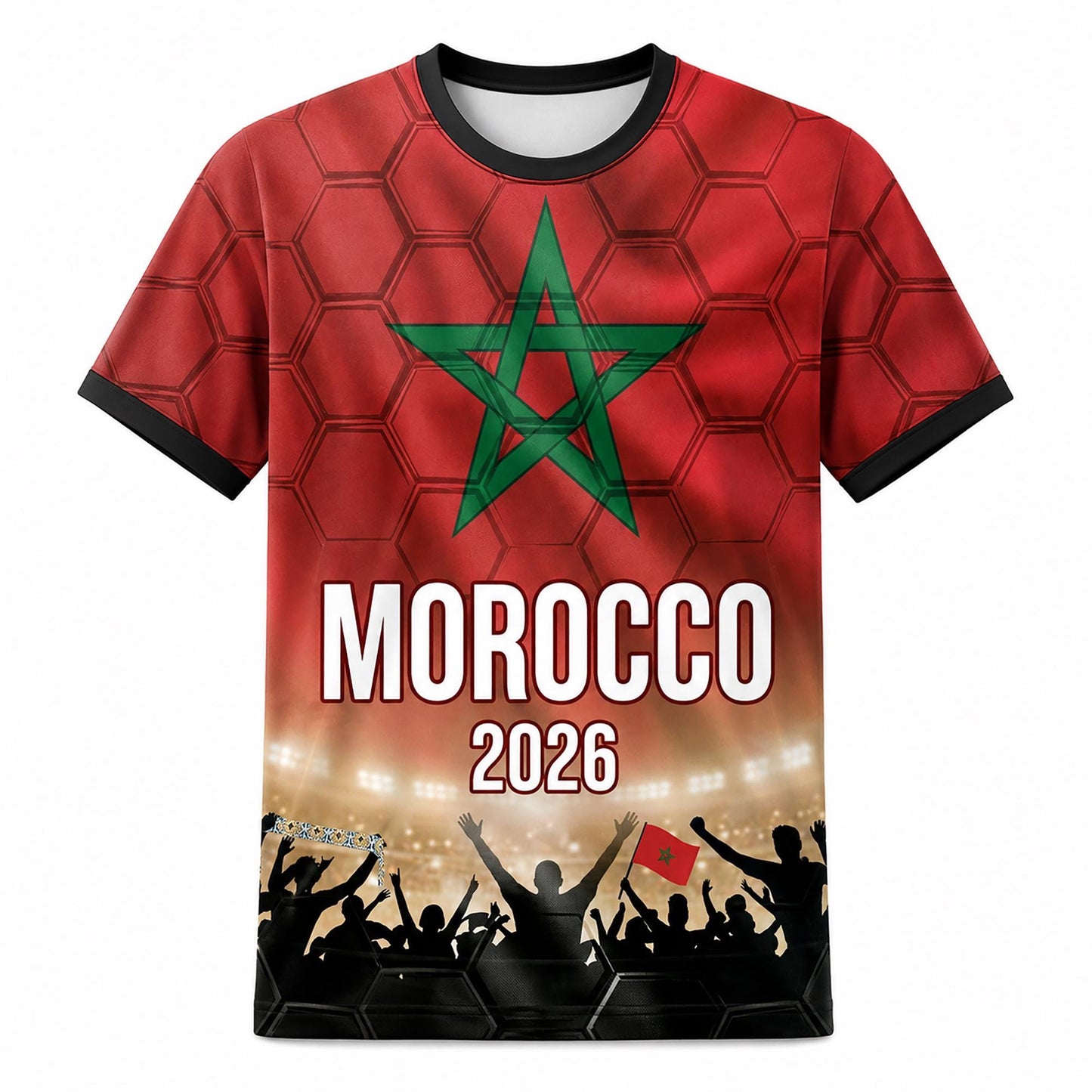 Custom Morocco Soccer Jersey 2026 World Cup, Personalized Name Number Shirt, Unisex Fan Apparel Gift | CD90