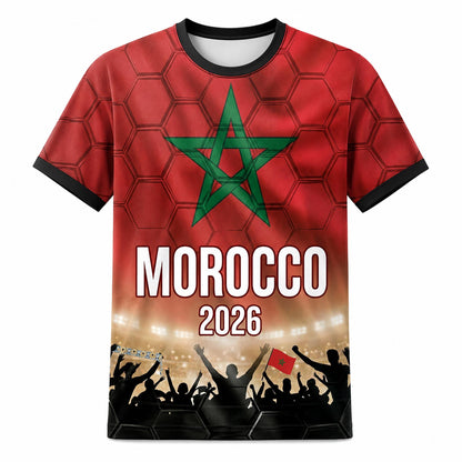 Custom Morocco Soccer Jersey 2026 World Cup, Personalized Name Number Shirt, Unisex Fan Apparel Gift | CD90