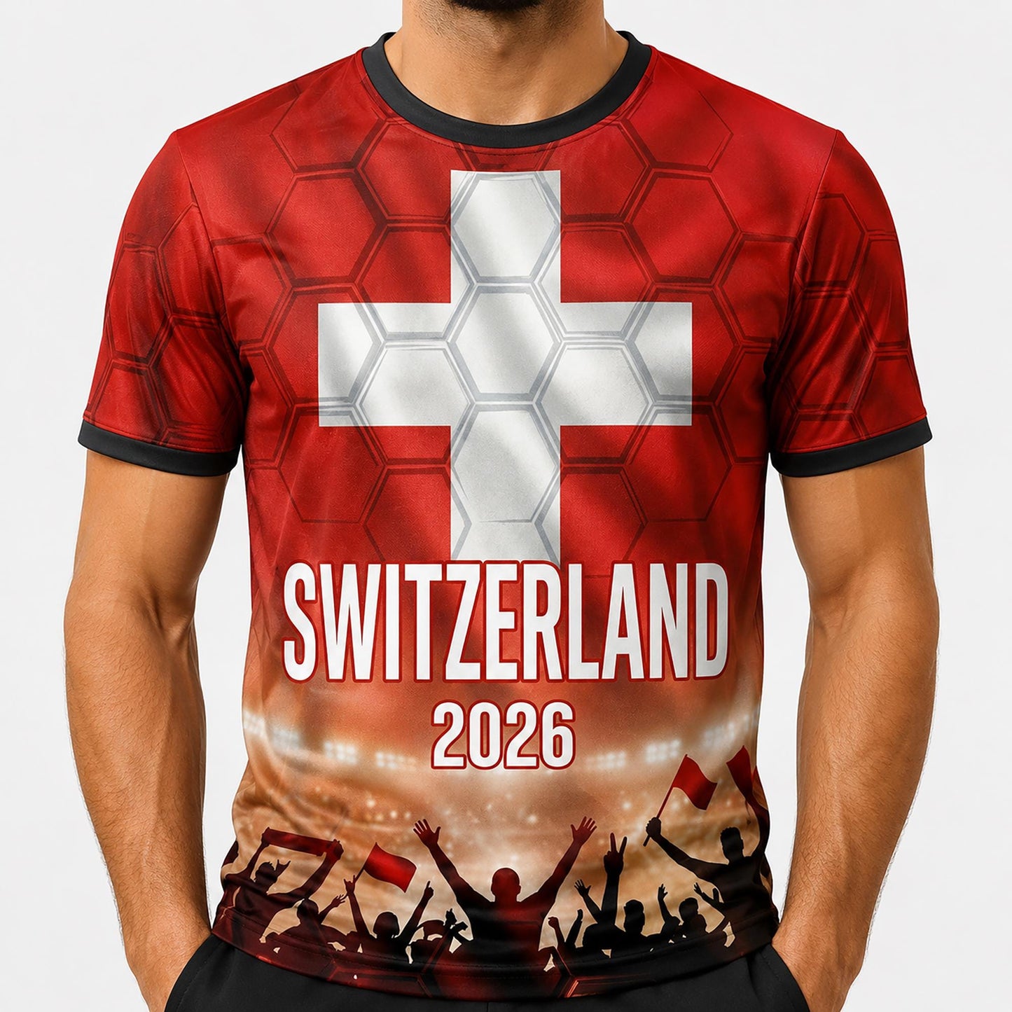 Custom Switzerland Soccer Jersey 2026 World Cup, Personalized Name Number Shirt, Unisex Fan Apparel Gift | MB37