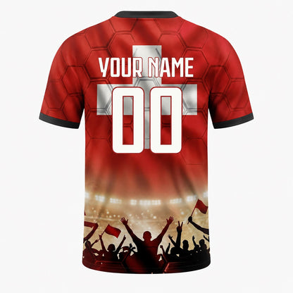 Custom Switzerland Soccer Jersey 2026 World Cup, Personalized Name Number Shirt, Unisex Fan Apparel Gift | MB37