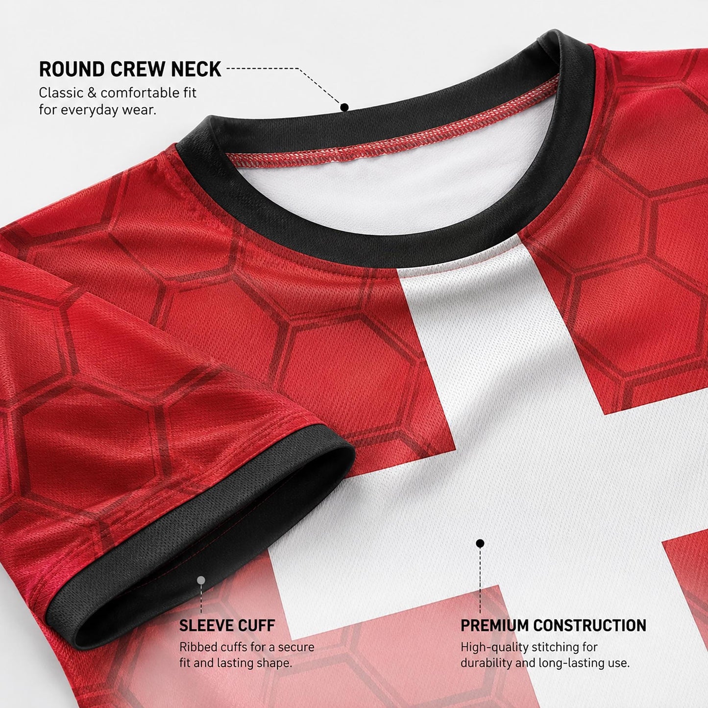Custom Switzerland Soccer Jersey 2026 World Cup, Personalized Name Number Shirt, Unisex Fan Apparel Gift | MB37