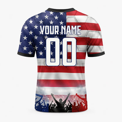 Custom USA Soccer Jersey 2026 World Cup, Personalized Name Number Shirt, Unisex Fan Apparel Gift | DB92