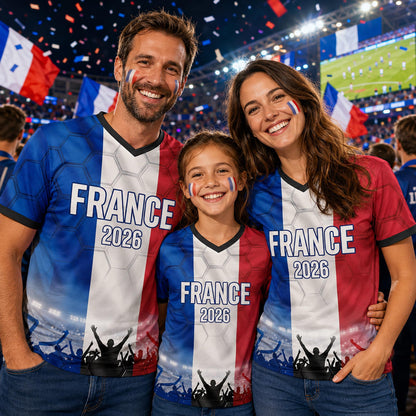 Custom France Soccer Jersey 2026 World Cup, Personalized Name Number Shirt for Men Women Kids, France Fan Apparel Gift | GM99
