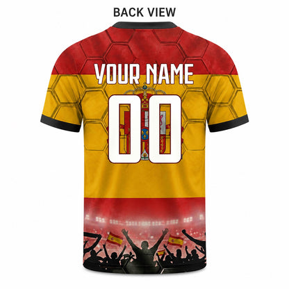 Custom Spain Soccer Jersey 2026 World Cup, Personalized Name Number Shirt for Men Women Kids, Spain Fan Apparel Gift | OP68