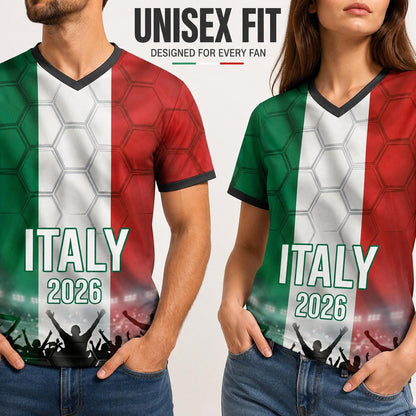Custom Italy Soccer Jersey 2026 World Cup, Personalized Name Number Shirt for Men Women Kids, Italy Fan Apparel Gift | SK86