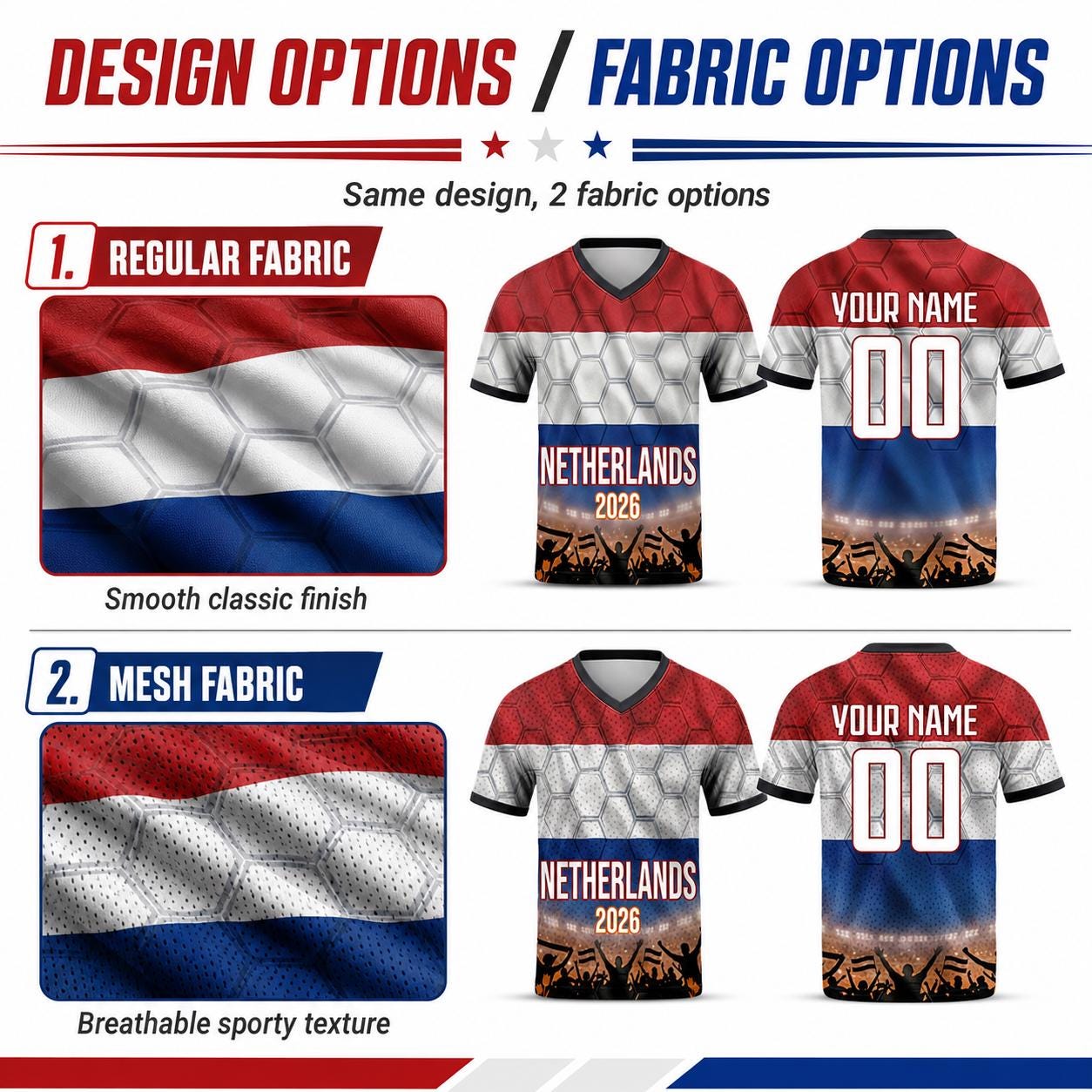 Custom Netherlands Soccer Jersey 2026 World Cup, Personalized Name Number Shirt for Men Women Kids, Netherlands Fan Apparel Gift | XN88