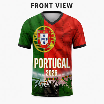 Custom Portugal Soccer Jersey 2026 World Cup, Personalized Name Number Shirt for Men Women Kids, Portugal Fan Apparel Gift | SS48