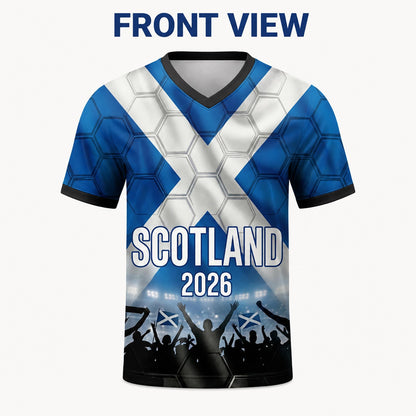 Custom Scotland Soccer Jersey 2026 World Cup, Personalized Name Number Shirt for Men Women Kids, Scotland Fan Apparel Gift | NP24