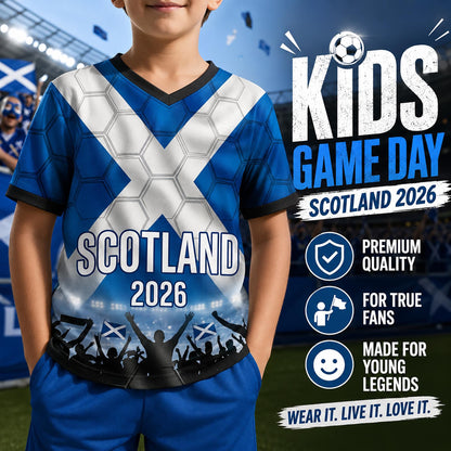 Custom Scotland Soccer Jersey 2026 World Cup, Personalized Name Number Shirt for Men Women Kids, Scotland Fan Apparel Gift | NP24