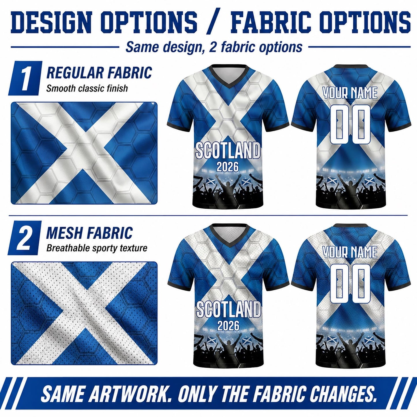 Custom Scotland Soccer Jersey 2026 World Cup, Personalized Name Number Shirt for Men Women Kids, Scotland Fan Apparel Gift | NP24