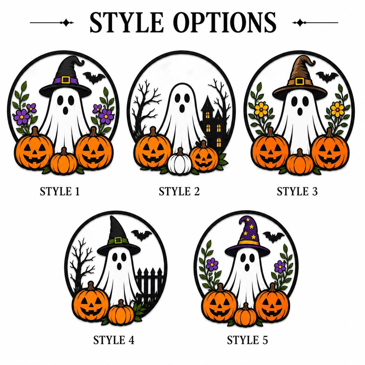 Metal Ghost Wall Hanging, Halloween Ghost Pumpkin Decor, Witch Hat Wall Art, Seasonal Home Decor, Fall Decor, Halloween Gift