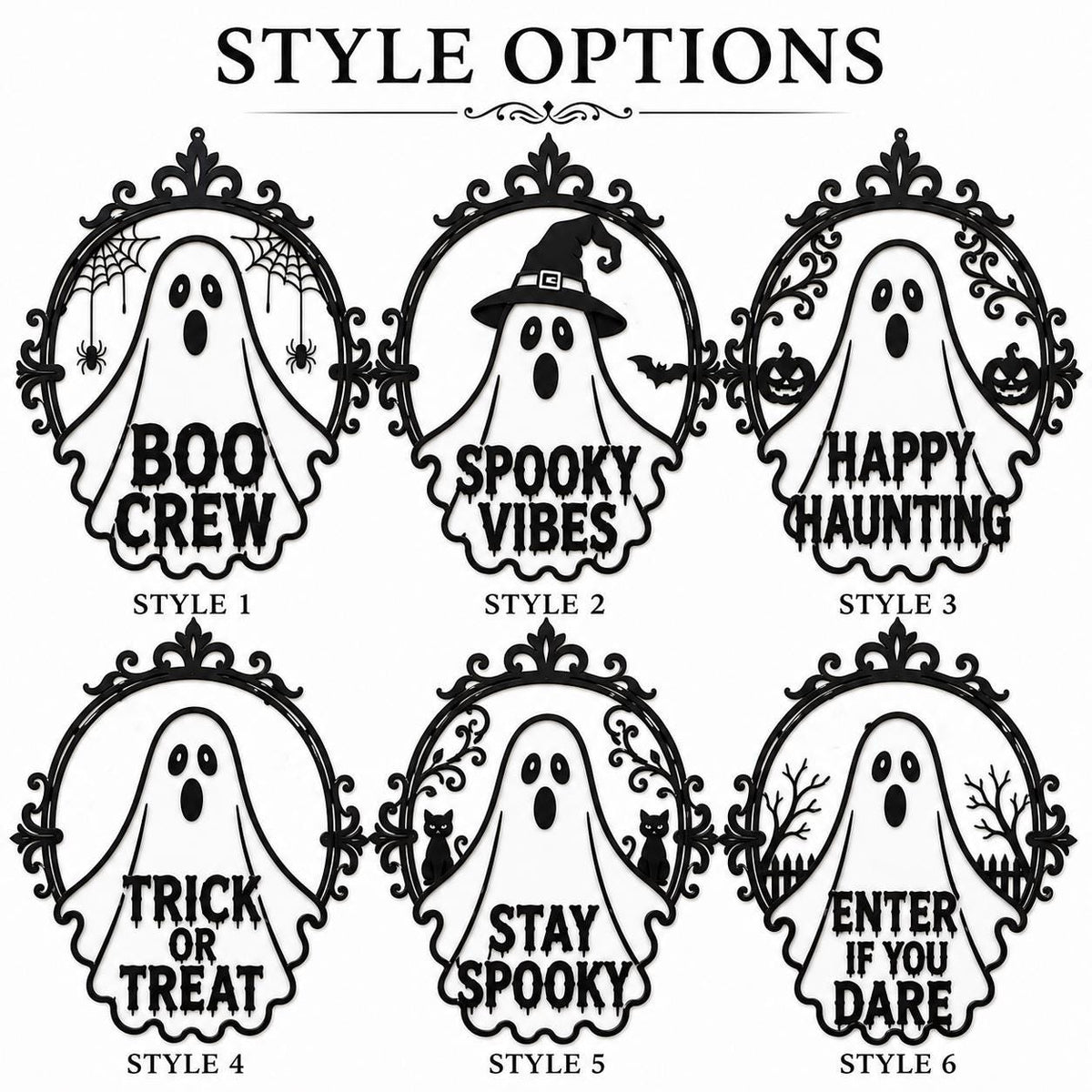 Halloween Ghost Wall Hanging, Metal Spooky Ghost Sign, Haunted Wall Decor, Entryway Halloween Decor, Gothic Home Decor, Fall Wall Art