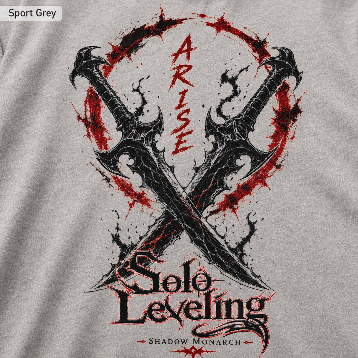 Solo Leveling Arise Shirt, Front and Back Print, Shadow Monarch Anime Graphic Tee, Dark Fantasy Manga Shirt, Unisex Anime Streetwear Gift