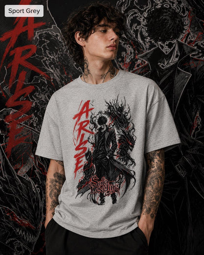 Solo Leveling Arise Shirt, Sung Jinwoo Shadow Monarch Anime Graphic Tee