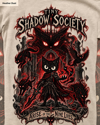 Anime T Shirt, Anime Graphic Tee, Dark Fantasy Cat Knight, Gothic Cat Shirt, Manga Shirt, Fantasy Anime Tee, Anime Fan Gift, Cat Lover Tee