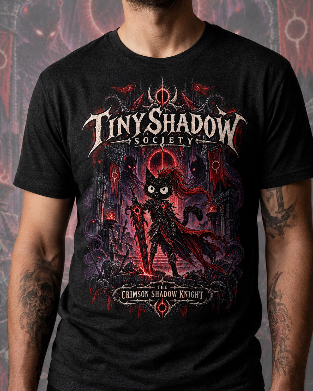 Solo Leveling Igris Shirt, Blood-Red Commander Anime Graphic Tee, Dark Fantasy Gothic Manga Cat Parody, Shadow Monarch Gamer Fan Gift