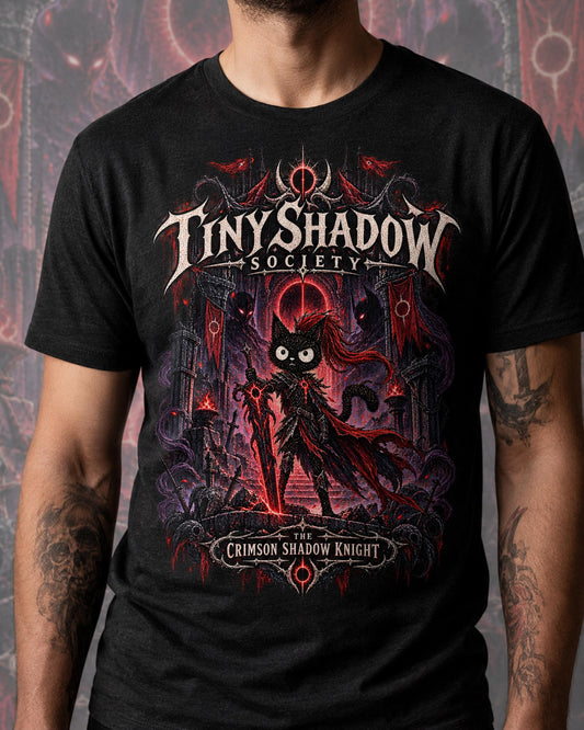 Solo Leveling Igris Shirt, Blood-Red Commander Anime Graphic Tee, Dark Fantasy Gothic Manga Cat Parody, Shadow Monarch Gamer Fan Gift