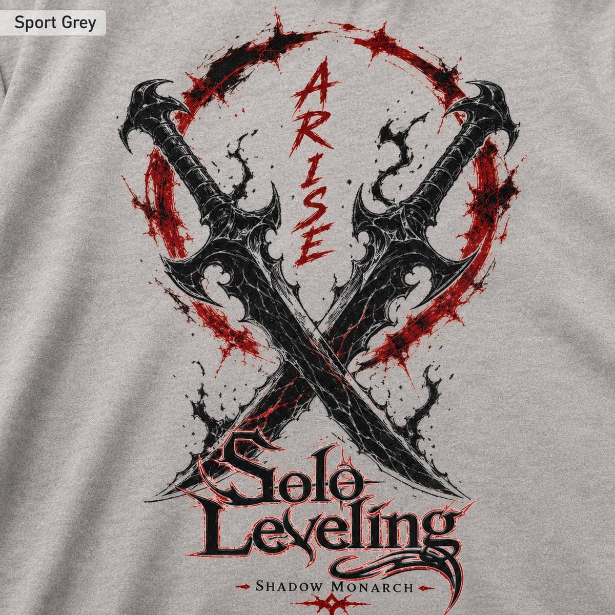 Solo Leveling Arise Hoodie, Front & Back Print, Shadow Monarch Anime Graphic Hoodie, Dark Fantasy Manga Hoodie, Unisex Anime Streetwear Gift