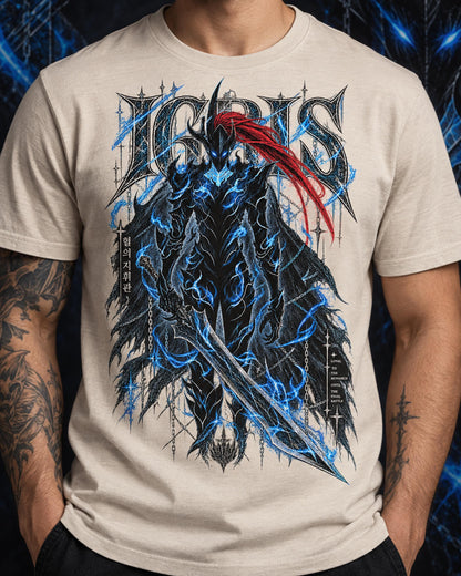 Solo Leveling Igris Shirt, Anime Graphic Tee, Blood-Red Commander Dark Fantasy Manga Shirt, Shadow Monarch Fan Gift, Otaku Streetwear Tee