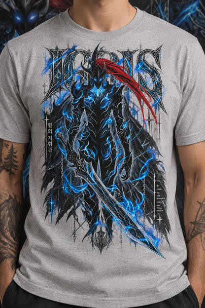 Solo Leveling Igris Shirt, Anime Graphic Tee, Blood-Red Commander Dark Fantasy Manga Shirt, Shadow Monarch Fan Gift, Otaku Streetwear Tee
