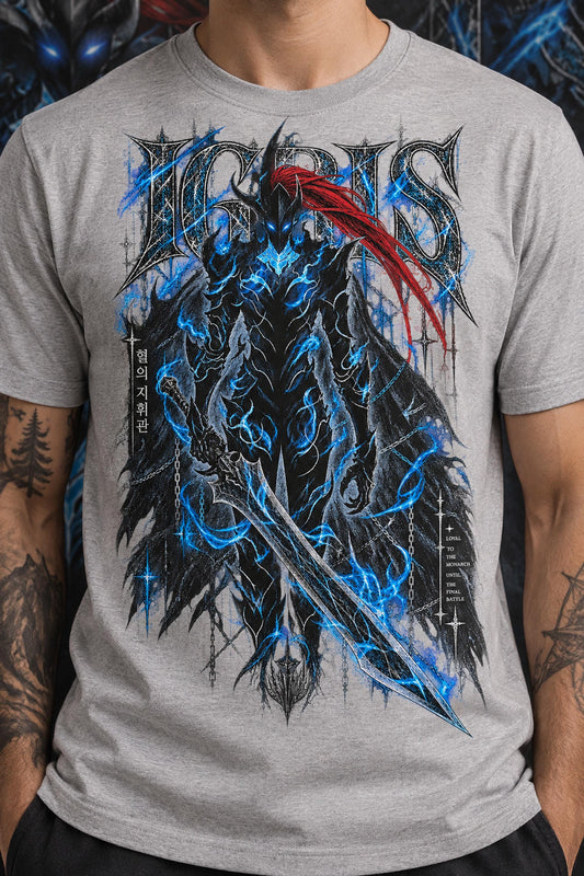 Solo Leveling Igris Shirt, Anime Graphic Tee, Blood-Red Commander Dark Fantasy Manga Shirt, Shadow Monarch Fan Gift, Otaku Streetwear Tee