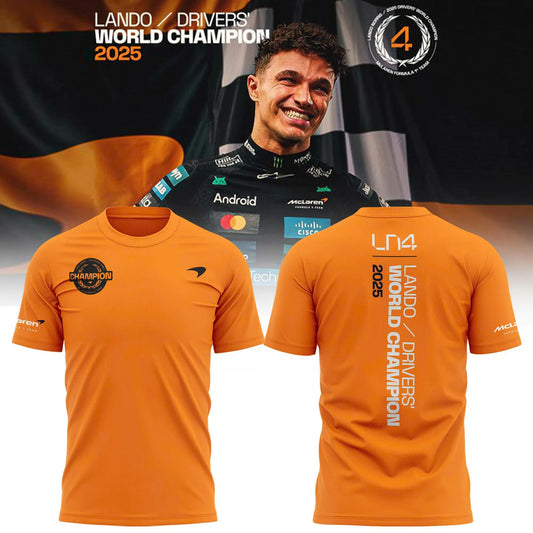 McLaren Lando Norris 2025 F1 World Champions Limited Edition Shirt