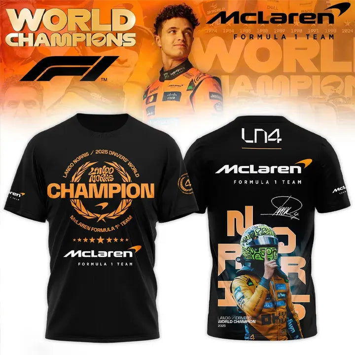 McLaren Lando Norris 2025 F1 World Champions Limited Edition Shirt