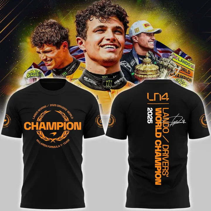 McLaren Lando Norris 2025 F1 World Champions Limited Edition Shirt