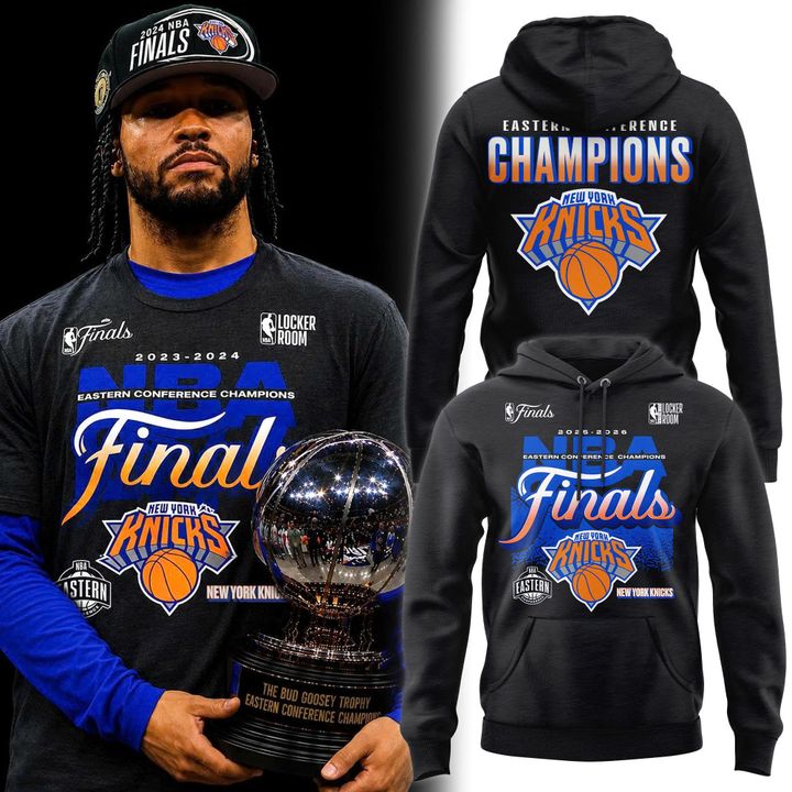 Men's New York Knicks  Charcoal 2026 Eastern Conference Champions Two-Sided Hoodie | NM79