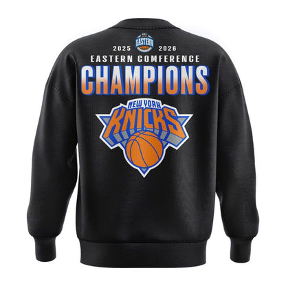 Men's New York Knicks  Charcoal 2026  Eastern Conference Champions Two-Sided Sweatshirt | SW36