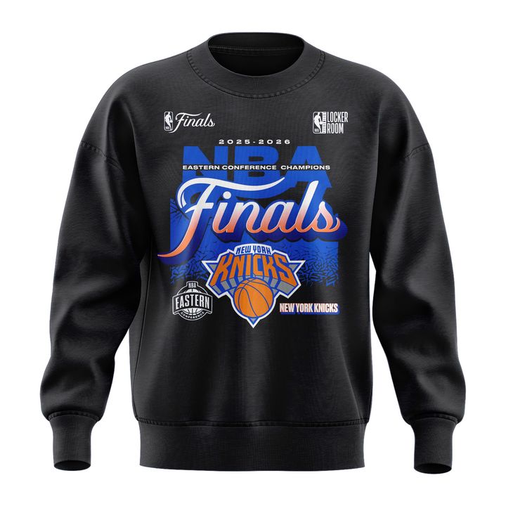 Men's New York Knicks  Charcoal 2026  Eastern Conference Champions Two-Sided Sweatshirt | SW36