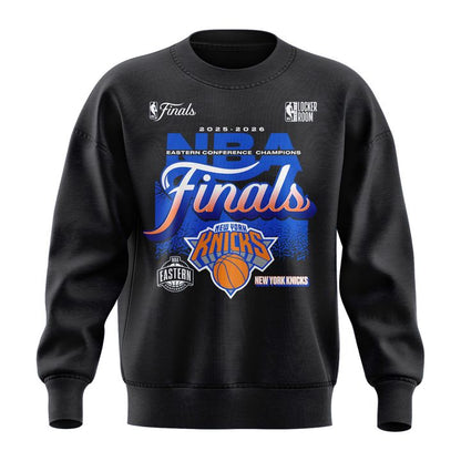 Men's New York Knicks  Charcoal 2026  Eastern Conference Champions Two-Sided Sweatshirt | SW36