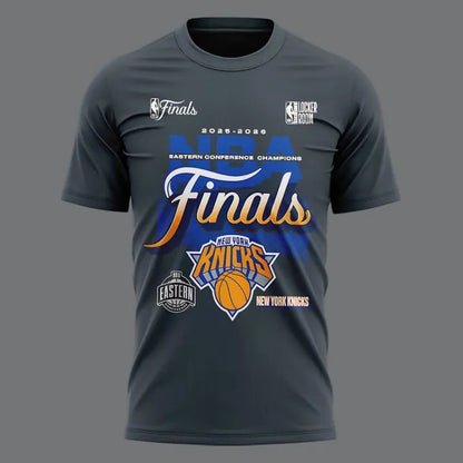 New York Knicks Fanatics Charcoal 2026 Eastern Conference Champ 2-Sided Tee | UU52