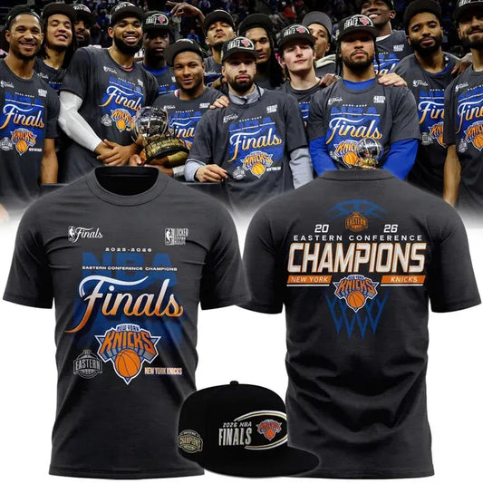 New York Knicks 2026 Eastern Conference Champions Locker Room Tee | NV81