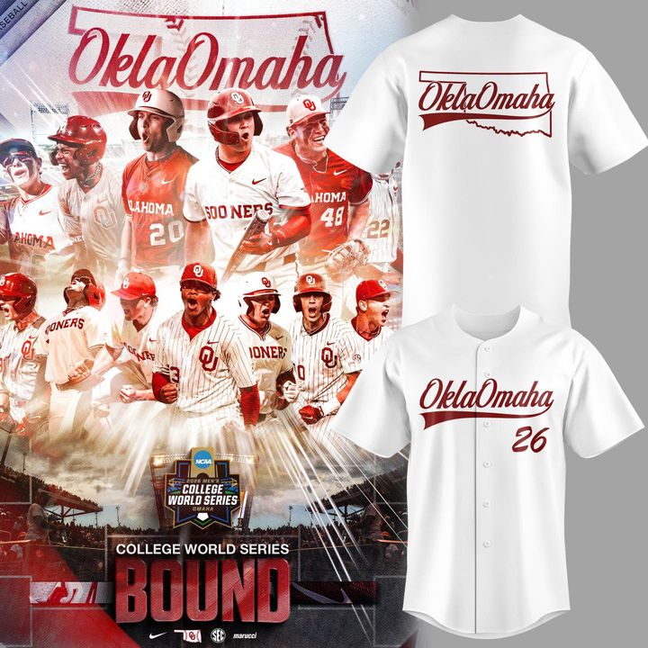 Oklahoma Baseball 2026 Regional OklaOmaha Jersey - Special Edition | MD27