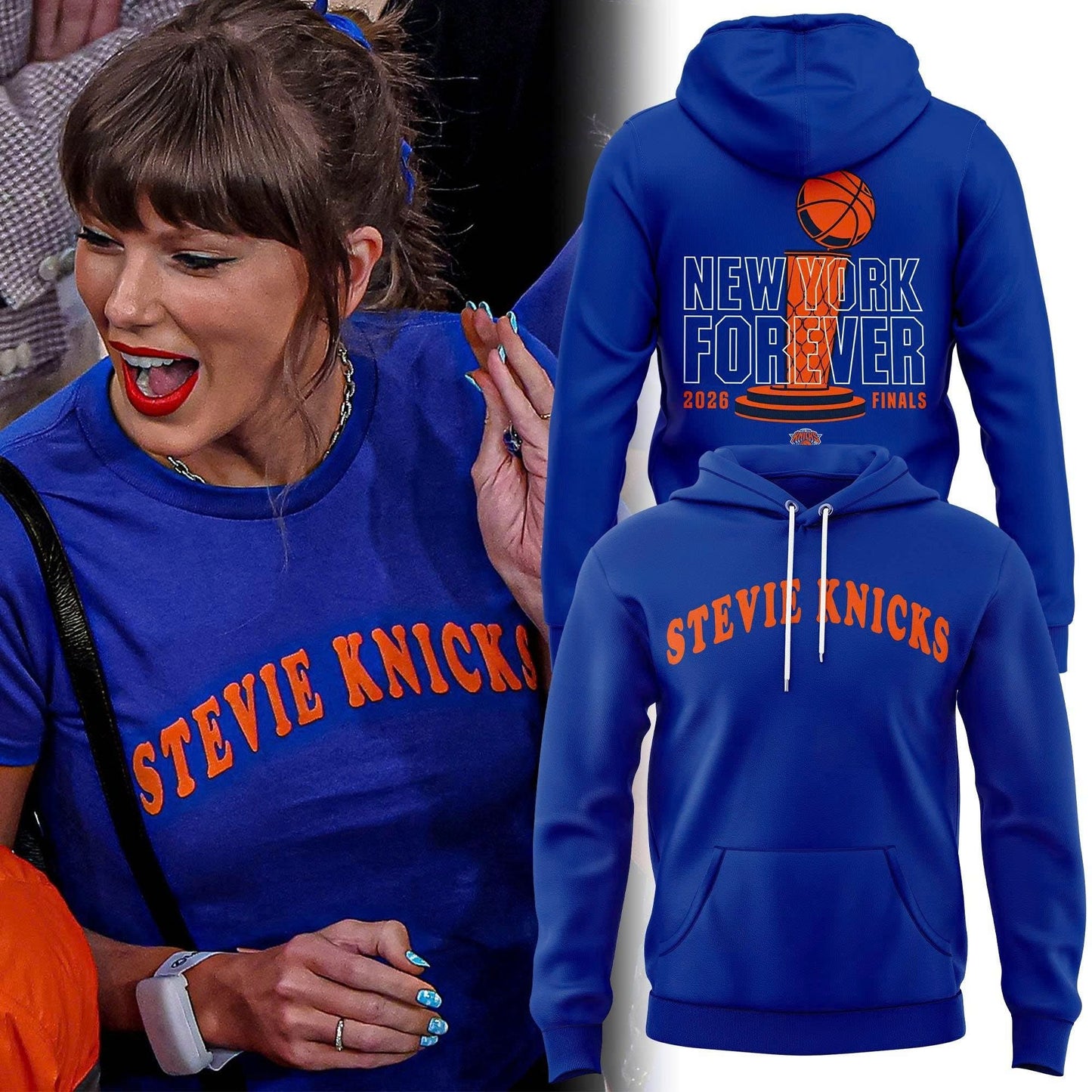 Stevie Knicks Shirt, Taylor Swift Hoodie, New York Knicks Finals Hoodie | DI13