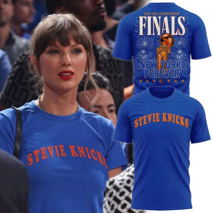 Unisex Blue 2026 Finals Game 4 Stevie Knicks T-shirt,Taylor Swift Finals T-shirt | OS26