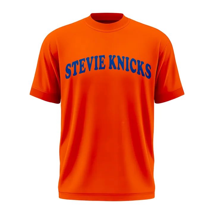 New York Knicks Stevie Knicks 2026 Finals T-Shirt - Orange v1 | JN37
