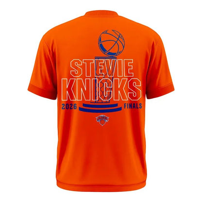 New York Knicks Stevie Knicks 2026 Finals T-Shirt - Orange v2 | MF48