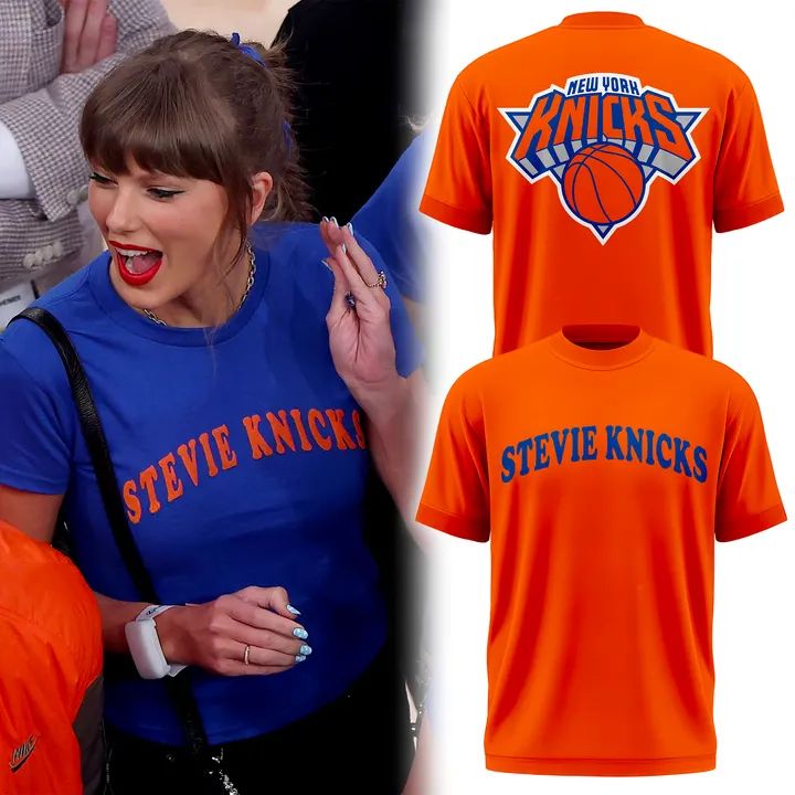 New York Knicks Stevie Knicks 2026 Finals T-Shirt - Orange v1 | JN37