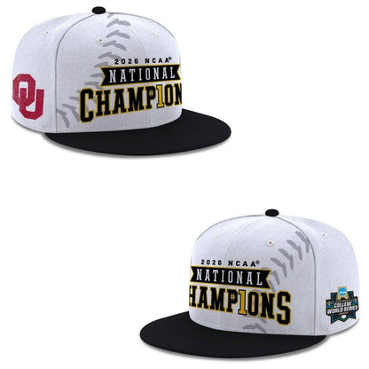 Men's Crimson Oklahoma Sooners 2026 NCAA Baseball Men's College World Series Champions Locker Room T-Shirt