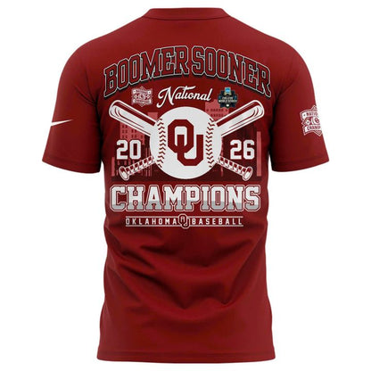 Oklahoma Sooners 2026 NCAA Baseball National Champions Snapback Hat