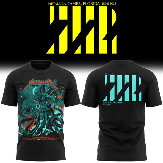 2025 Metallica Tampa Florida M72 Tour T-shirt | TV25