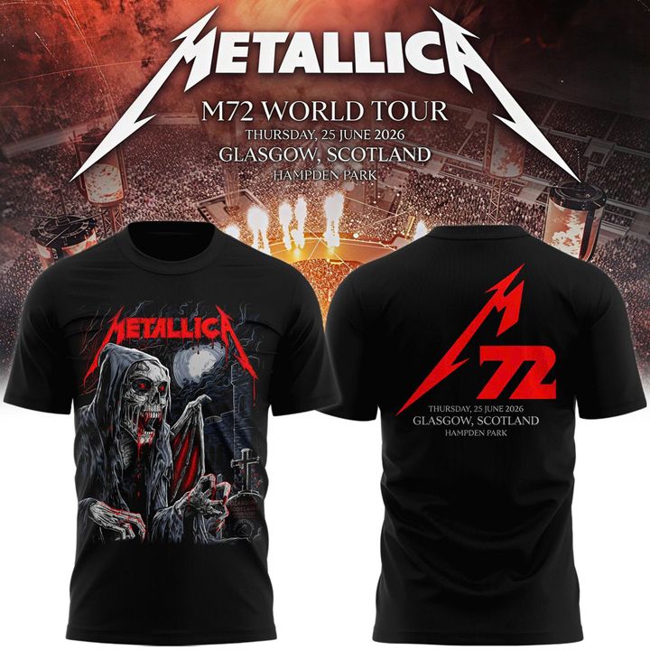 Metallica M72 World Tour Glasgow T-shirt | UI88