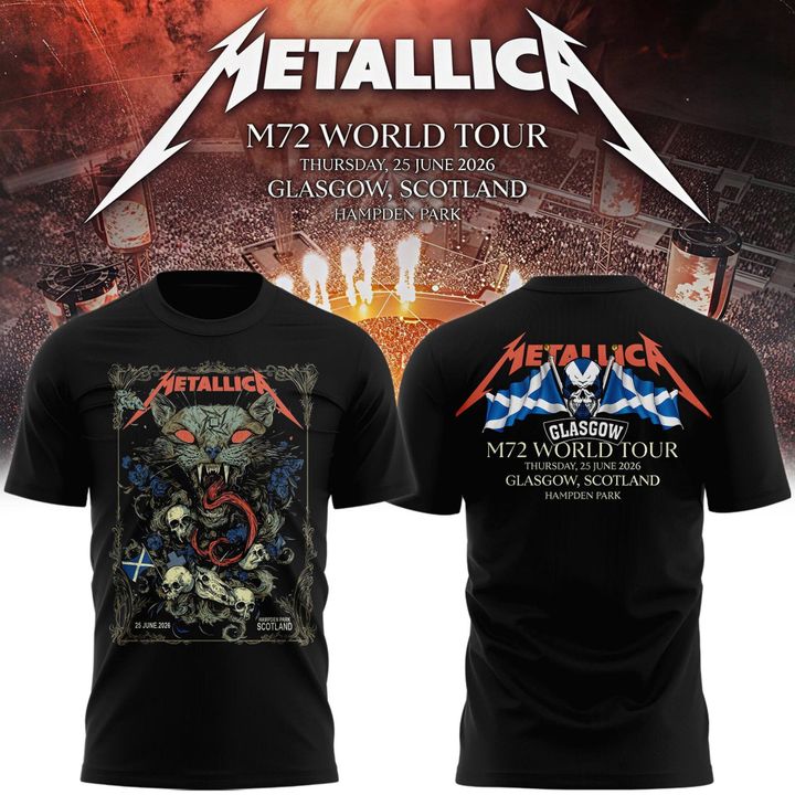 Metallica M72 World Tour Glasgow Special T-shirt | BS47