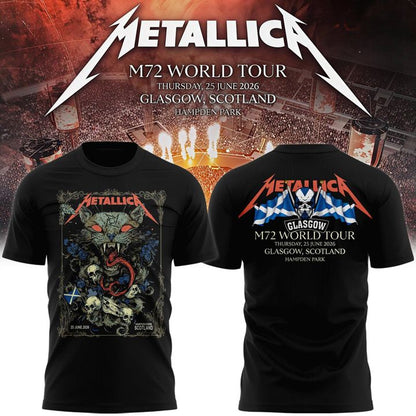 Metallica M72 World Tour Glasgow Special T-shirt | BS47